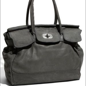 Liebeskind gray leather Mia handbag purse